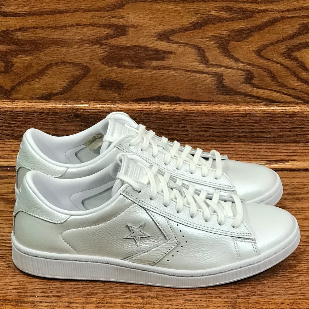 Converse Pro Leather LP Ox Artic Fire White Shoes - Picture 3 of 8